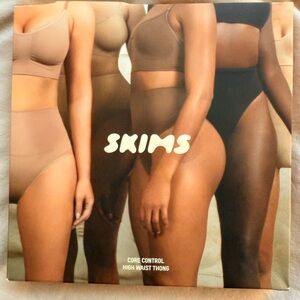 SKIMS High Waist Core Control Thong in Clay